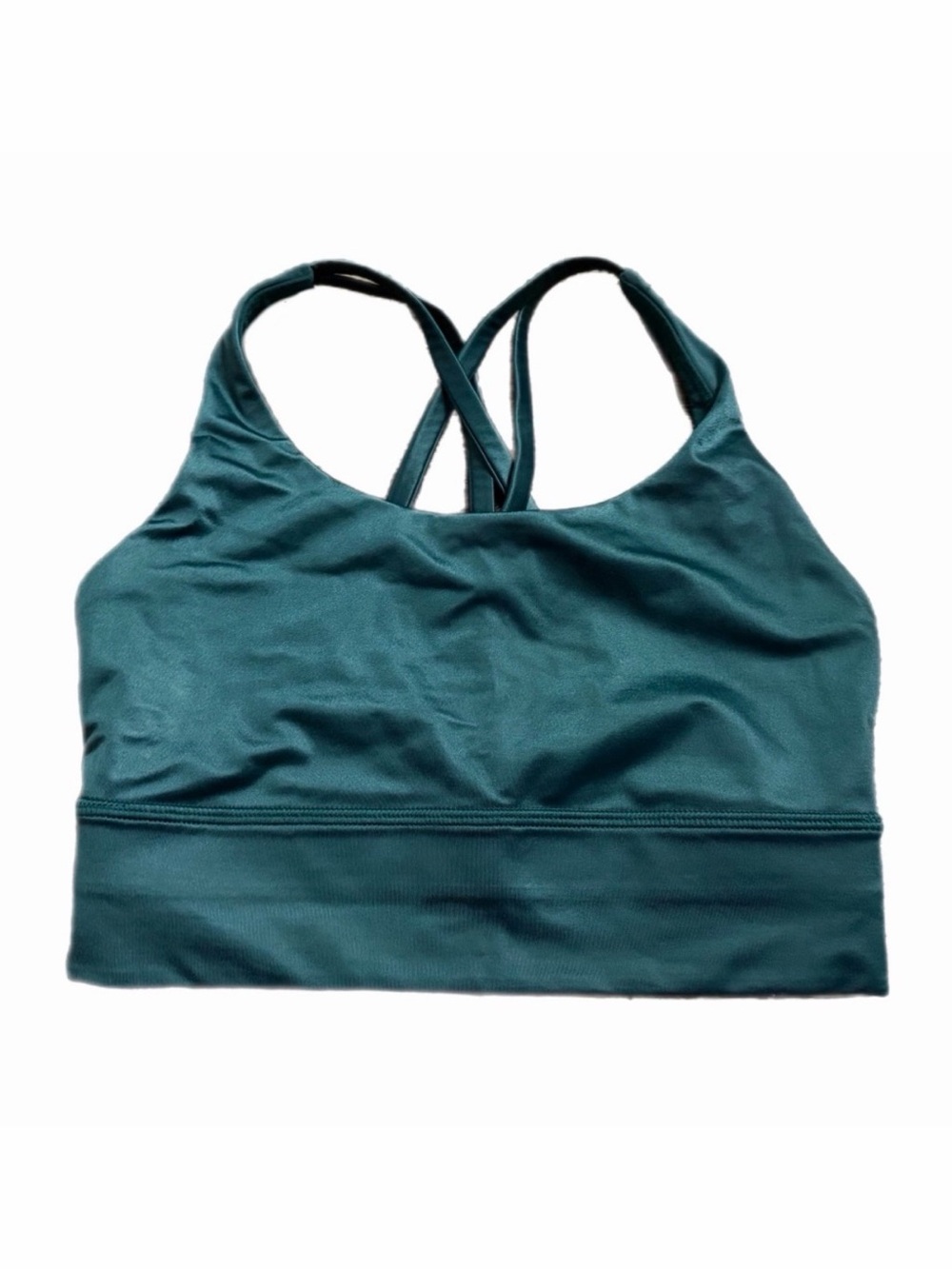 Lululemon Energy Longline Bra *Foil Medium Support, B-D (Storm Teal) Size 4